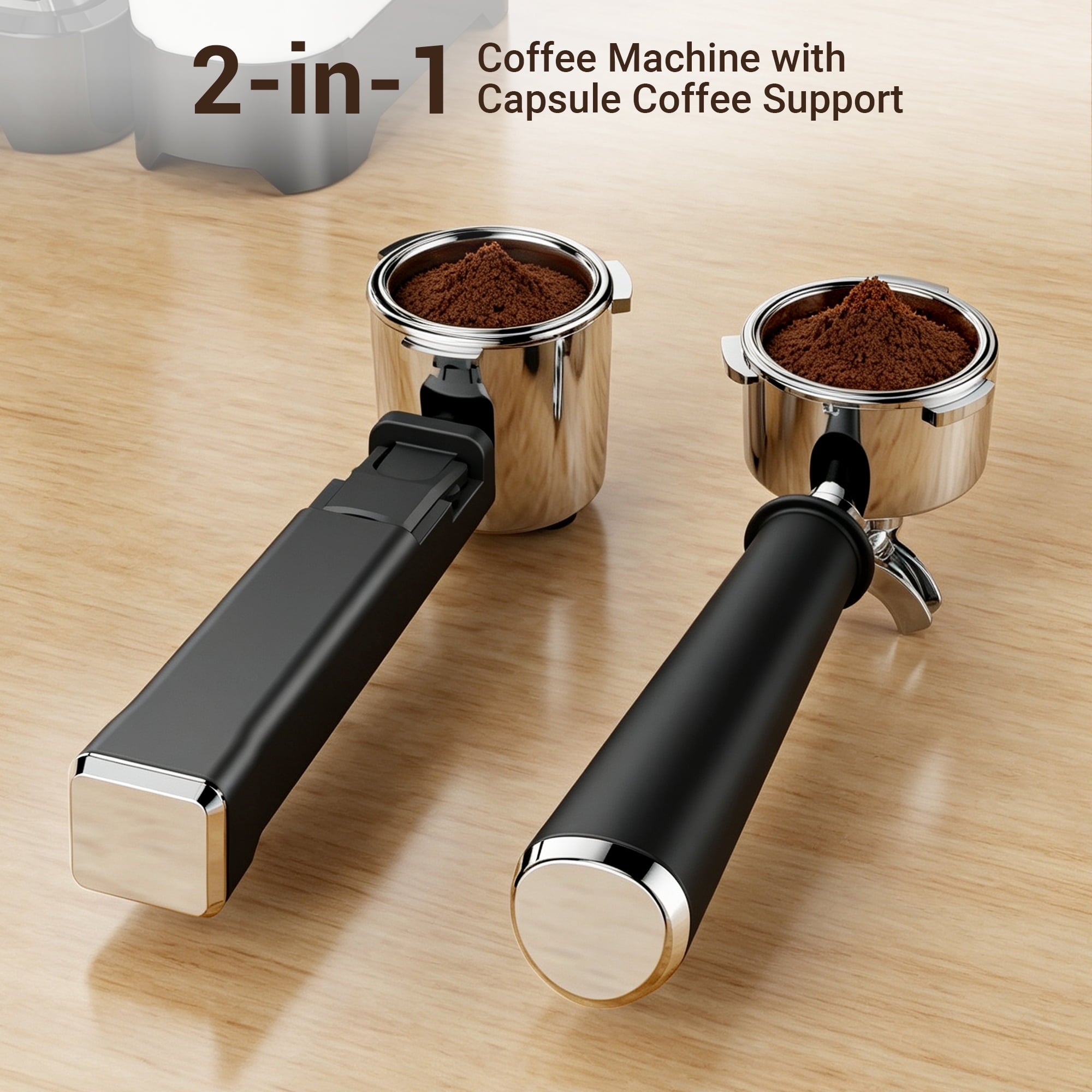 Friwest Espresso Machine 20 Bar, Super Compact Espresso Maker with Touch Screen, Professional Coffee Machine, Automatic Milk Frother for Cappuccino